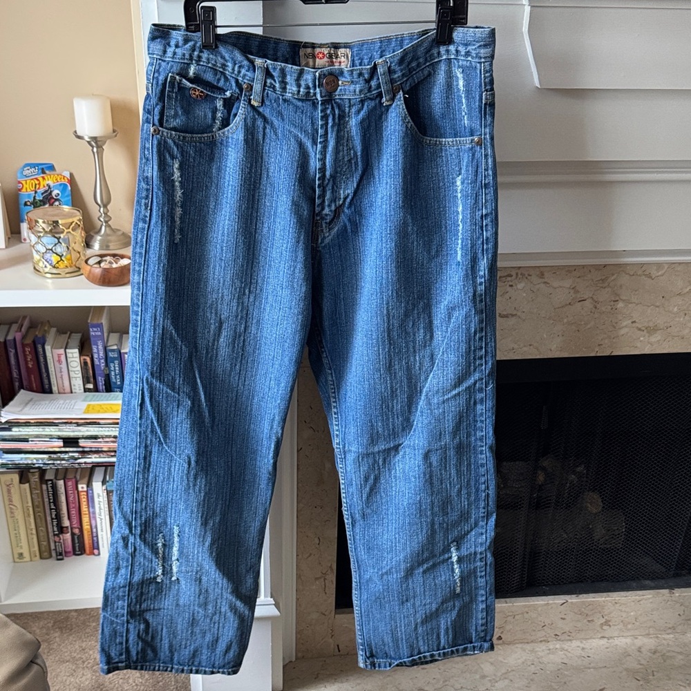 Vintage NBN Gear Men's Blue Jeans